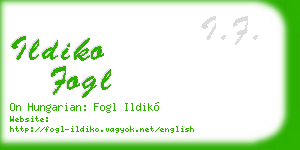 ildiko fogl business card